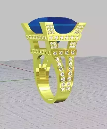 ring women Eiffel towerx 3D print model