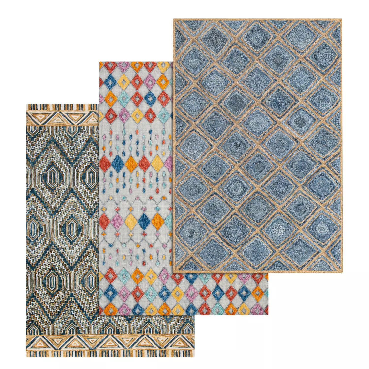 Rug Set 2041 3D model_0