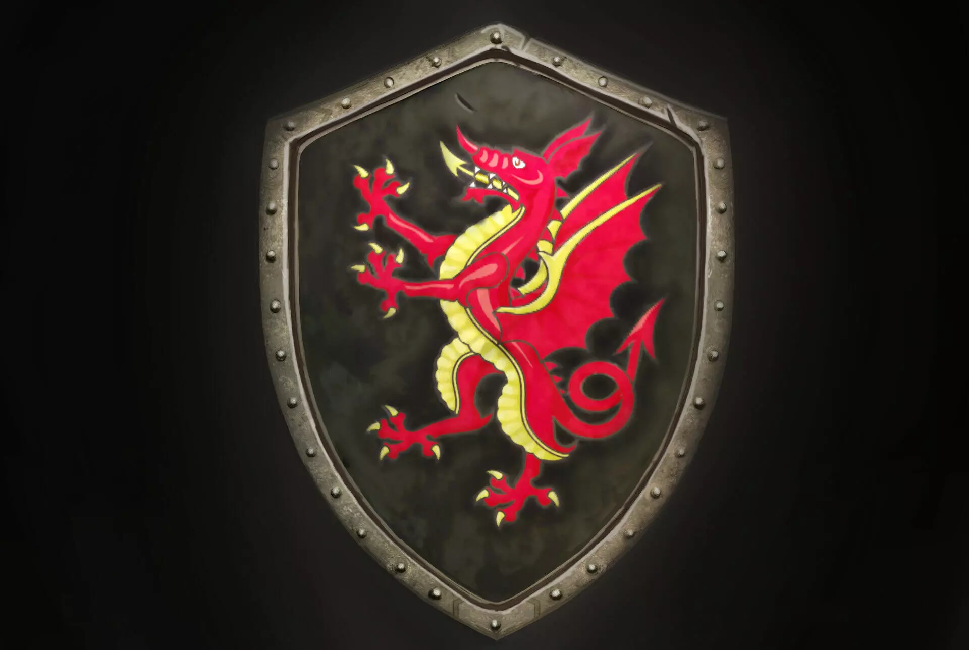 Dragon Shield Concept in ZBrush - ZTL File 3D model_0