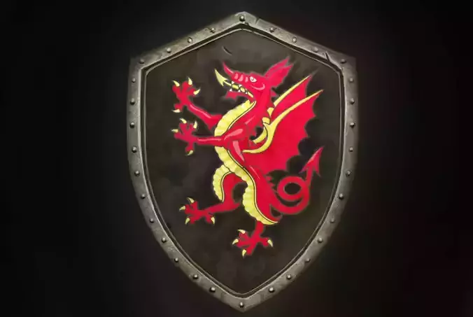 Dragon Shield Concept in ZBrush - ZTL File