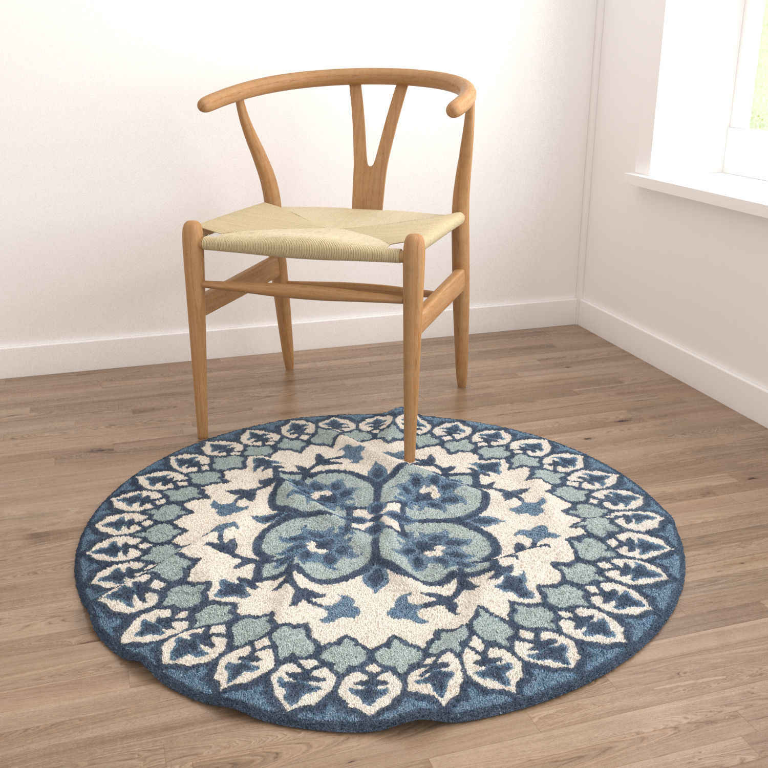 Round Rug Set 43 3D model_3