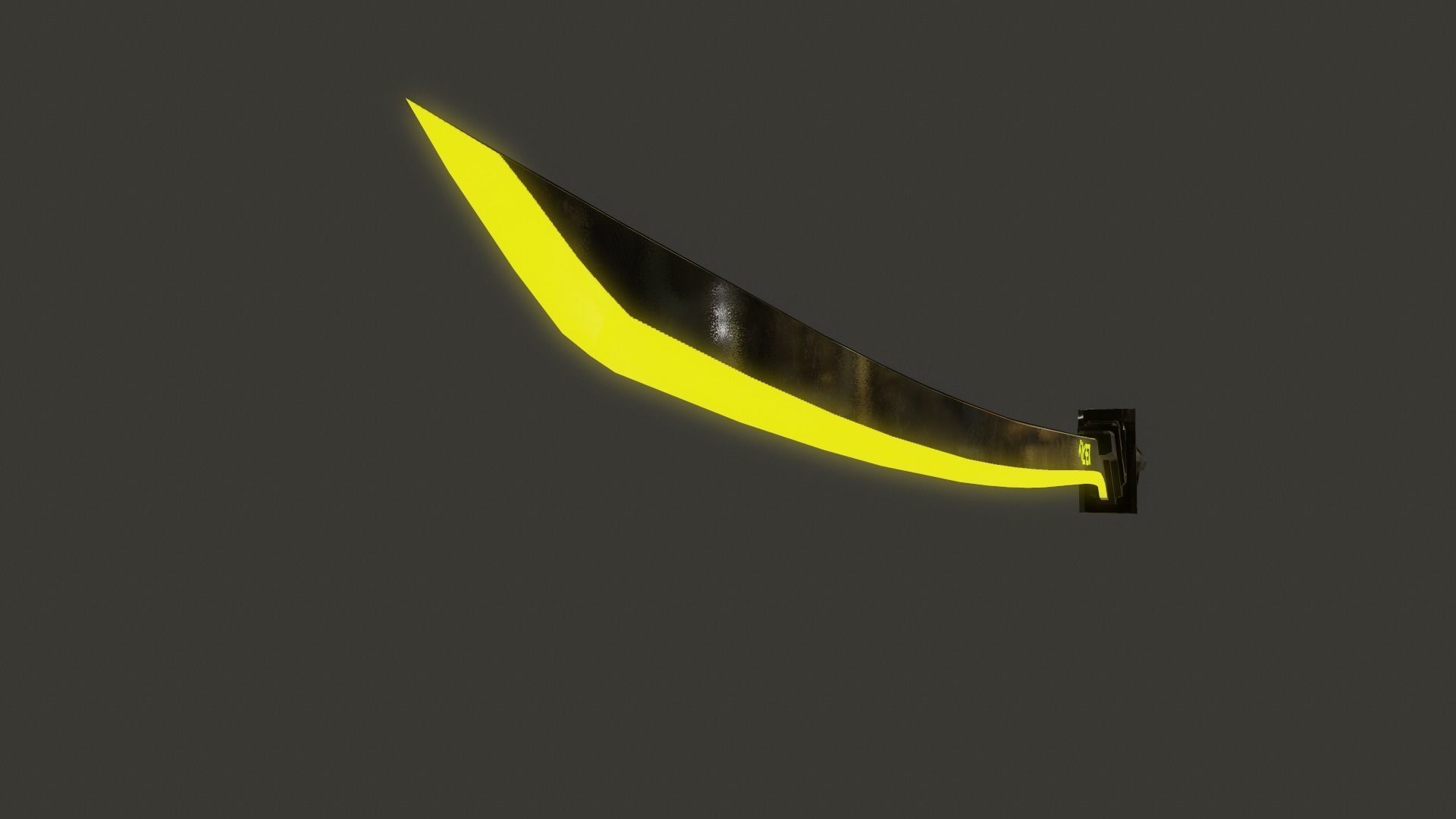 Cyberpunk-style Katana Behemoth Low-poly 3D model_5