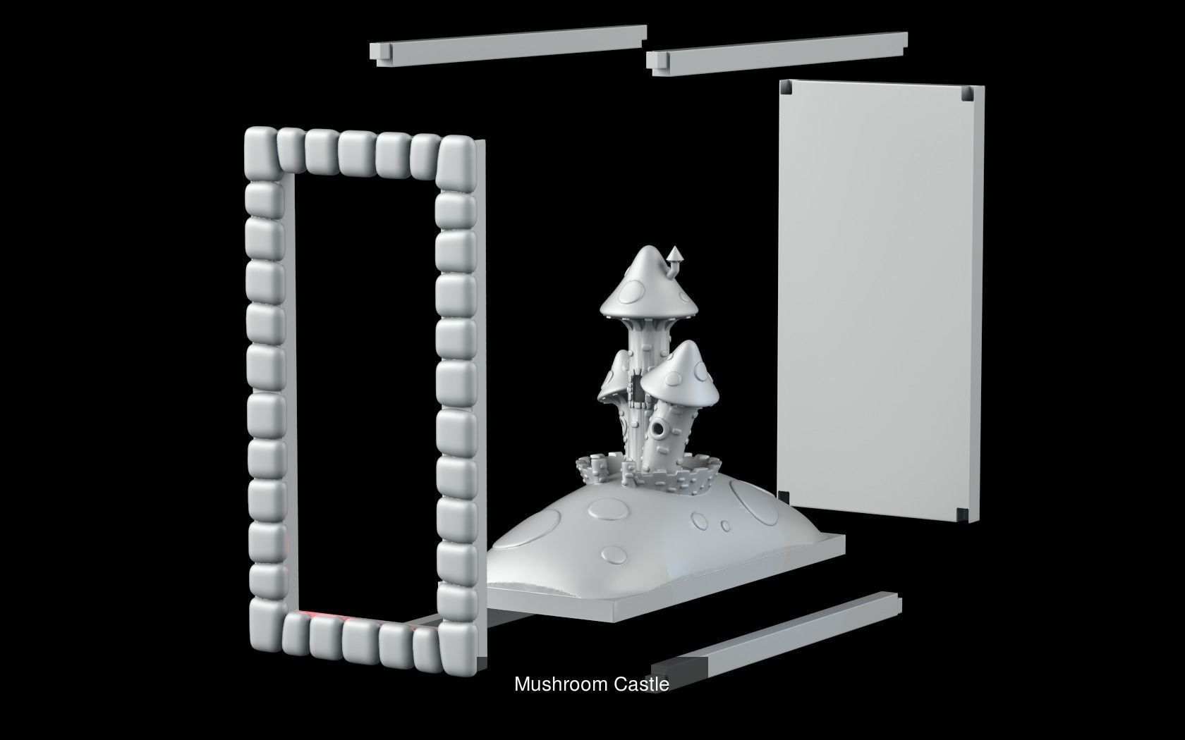 The scenic library bundle 3D Model Collection_4