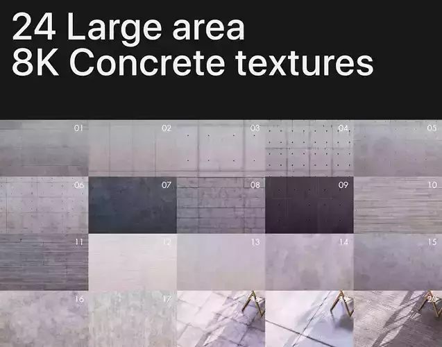 8K Large area concrete textures pack Texture Texture
