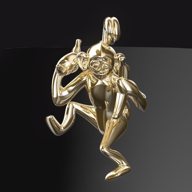 3D-Monkeys 214 3D print model_1