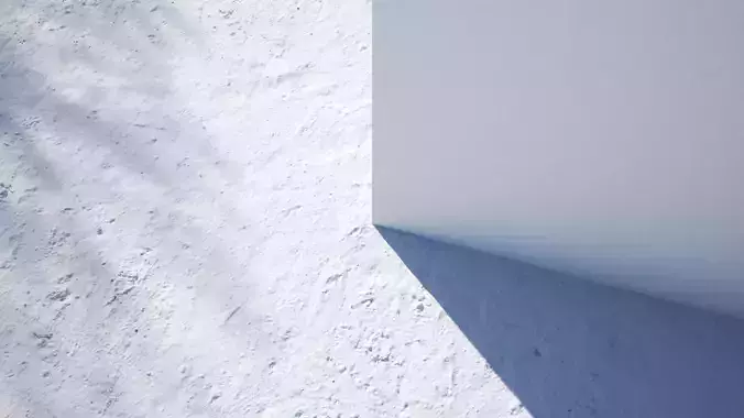 Backyard road in snow texture Texture