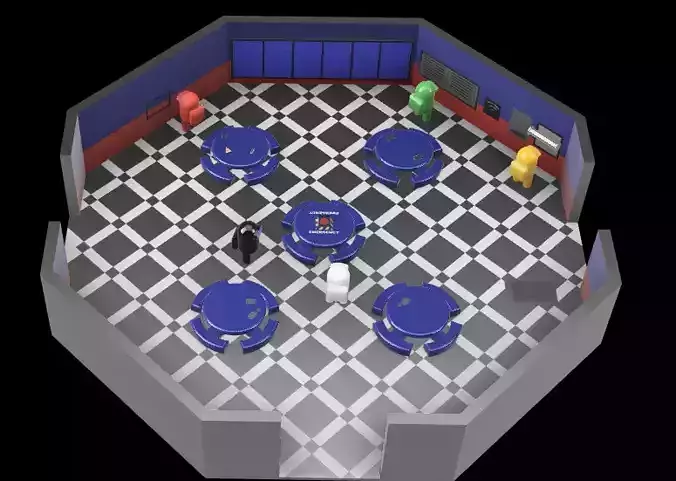 Among Us Cafeteria Diorama