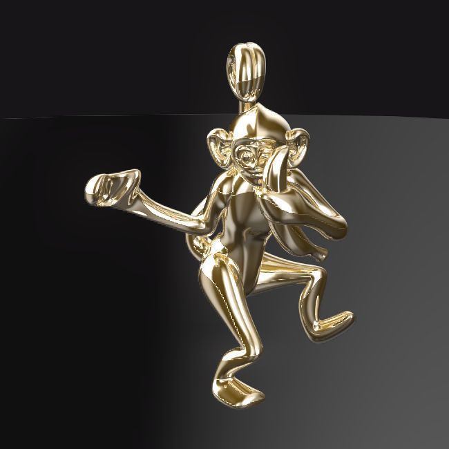 3D-Monkeys 216 3D print model_1