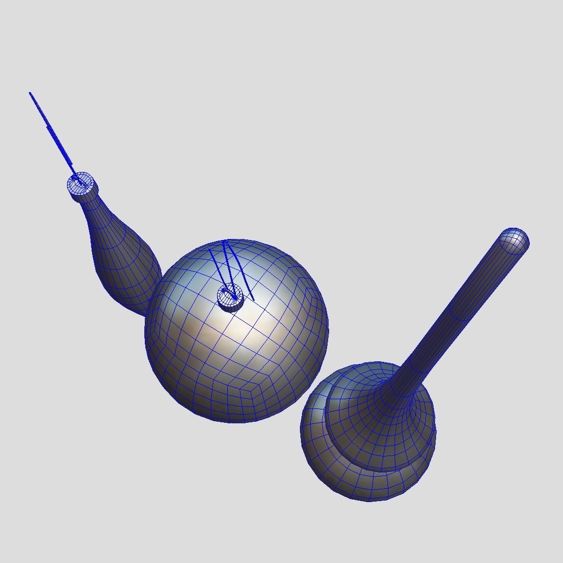 Christmas Bauble 3  Low-poly 3D model_8