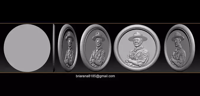 Lord Baden-Powell 3D print model