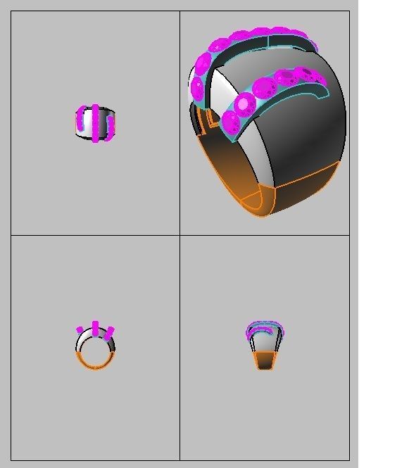 rings -CG234 3D print model_2