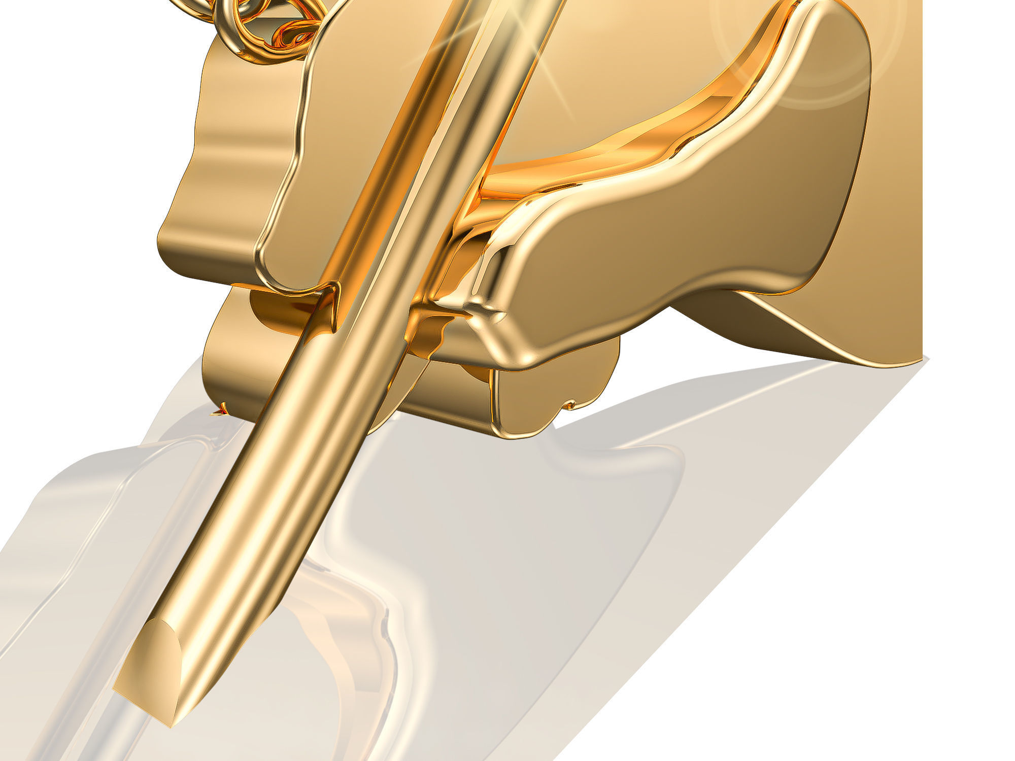 3D  Feather Pendant Ready for 3d Print 3d Feather Necklace 3D print model_3