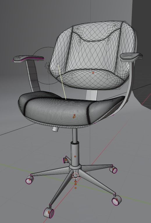 Office Chair 3D model_3