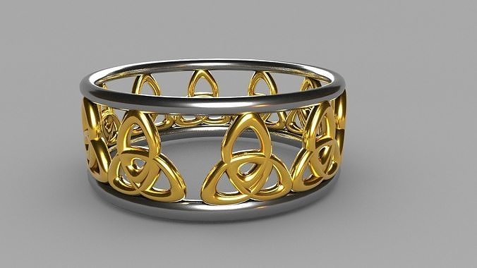 Golden Ring  Low-poly 3D model