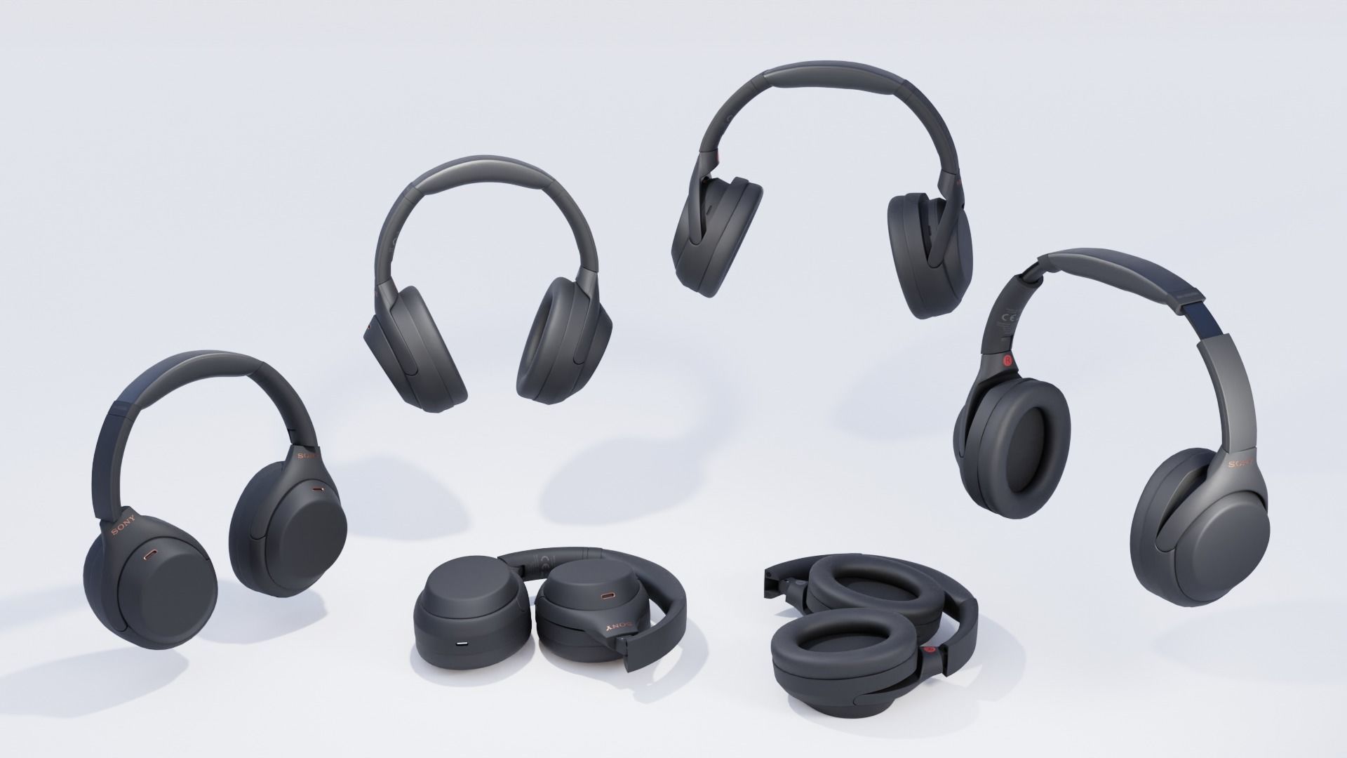 Noise Cancelling Wireless Headset Sony WH-1000XM4 3D model_15