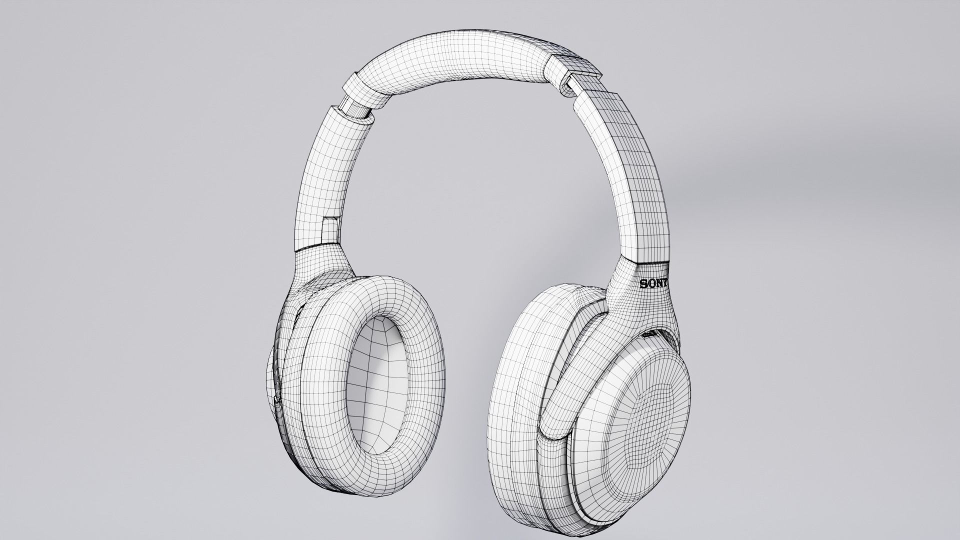 Noise Cancelling Wireless Headset Sony WH-1000XM4 3D model_2