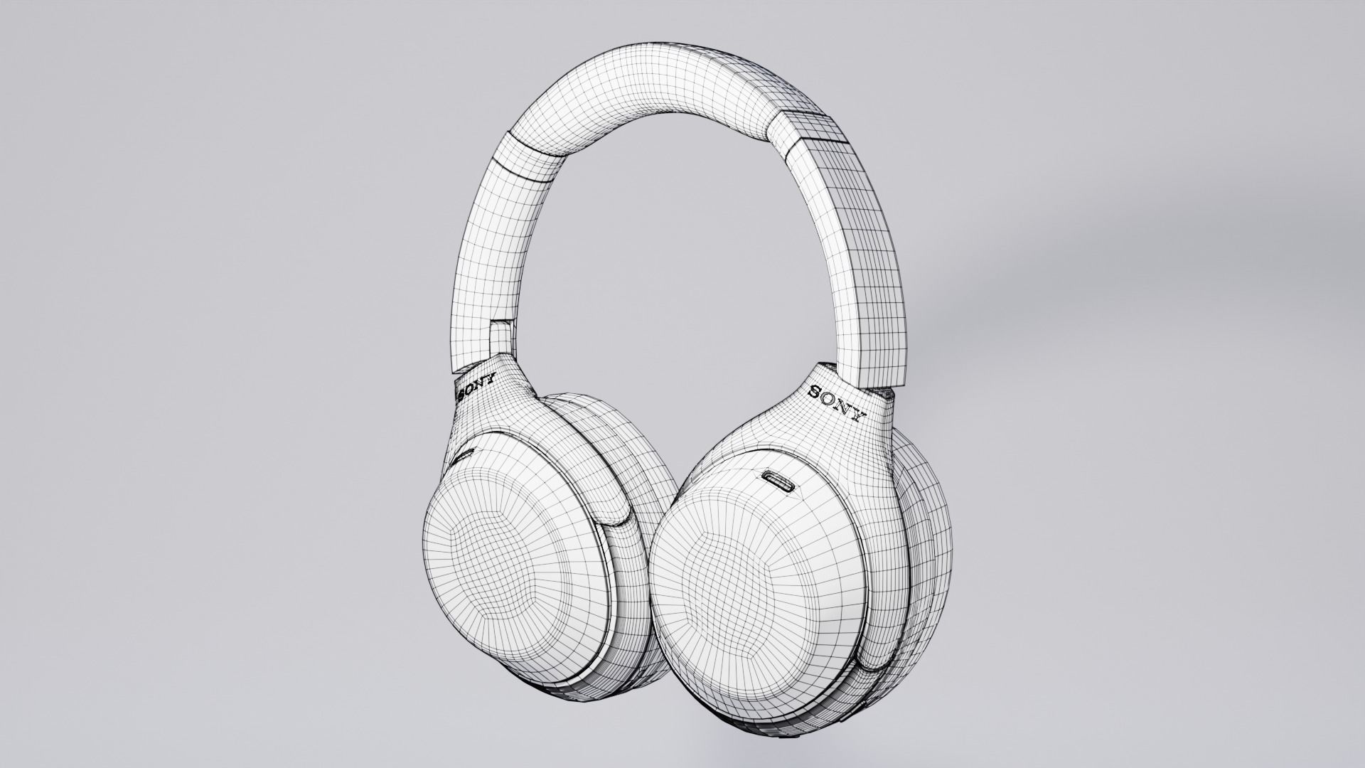 Noise Cancelling Wireless Headset Sony WH-1000XM4 3D model_4