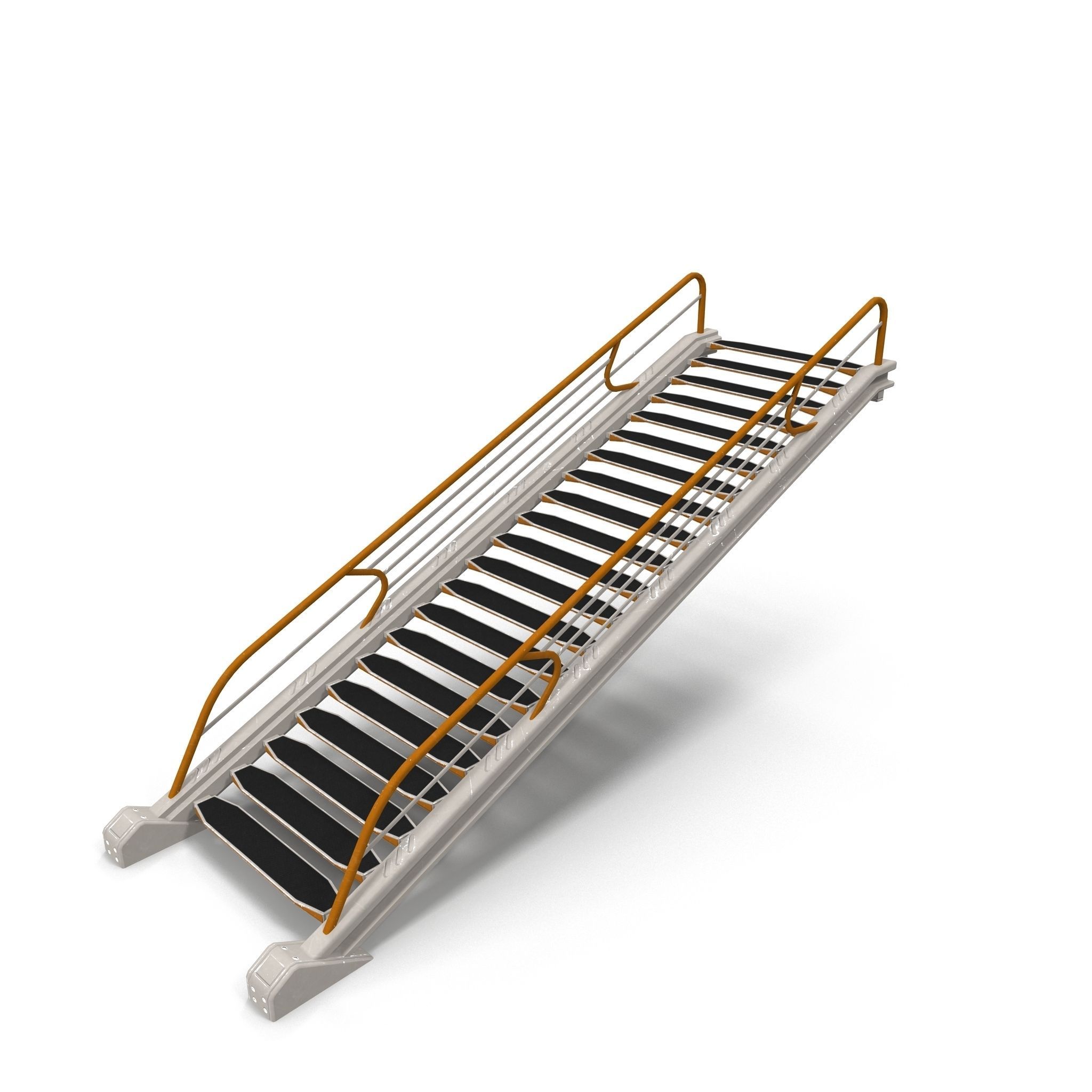 Stairs ladder shelf Low-poly 3D model_6