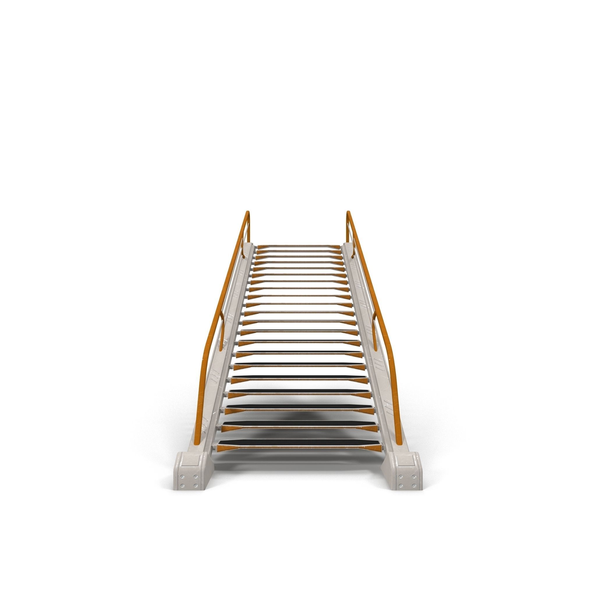Stairs ladder shelf Low-poly 3D model_8