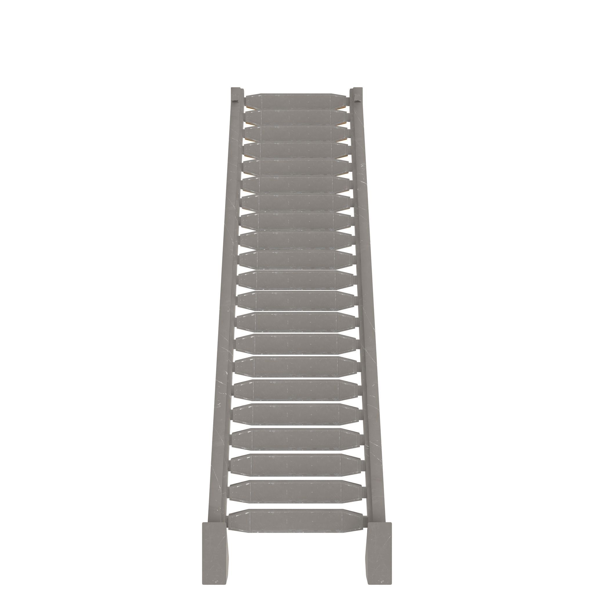 Stairs ladder shelf Low-poly 3D model_2