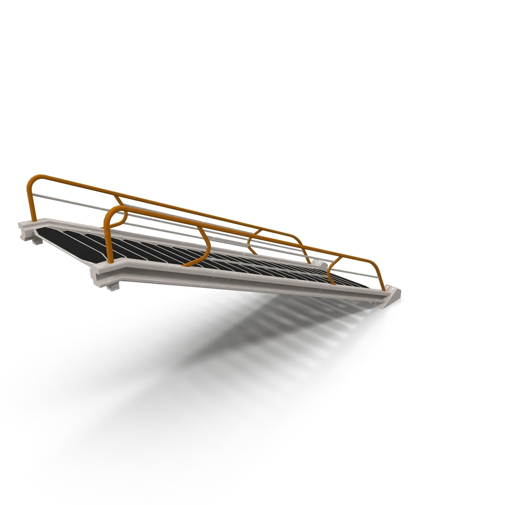 Stairs ladder shelf Low-poly 3D model_10