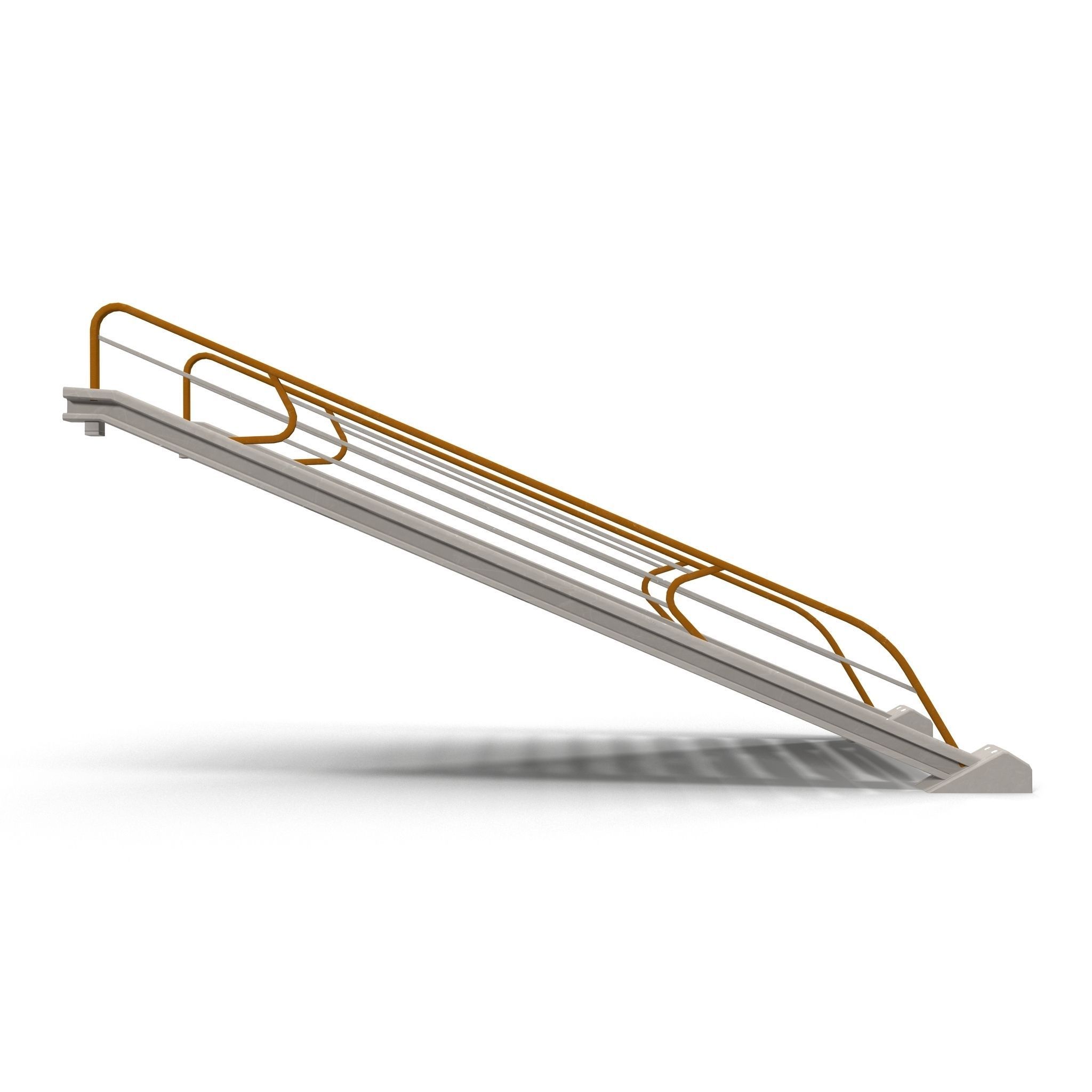 Stairs ladder shelf Low-poly 3D model_1