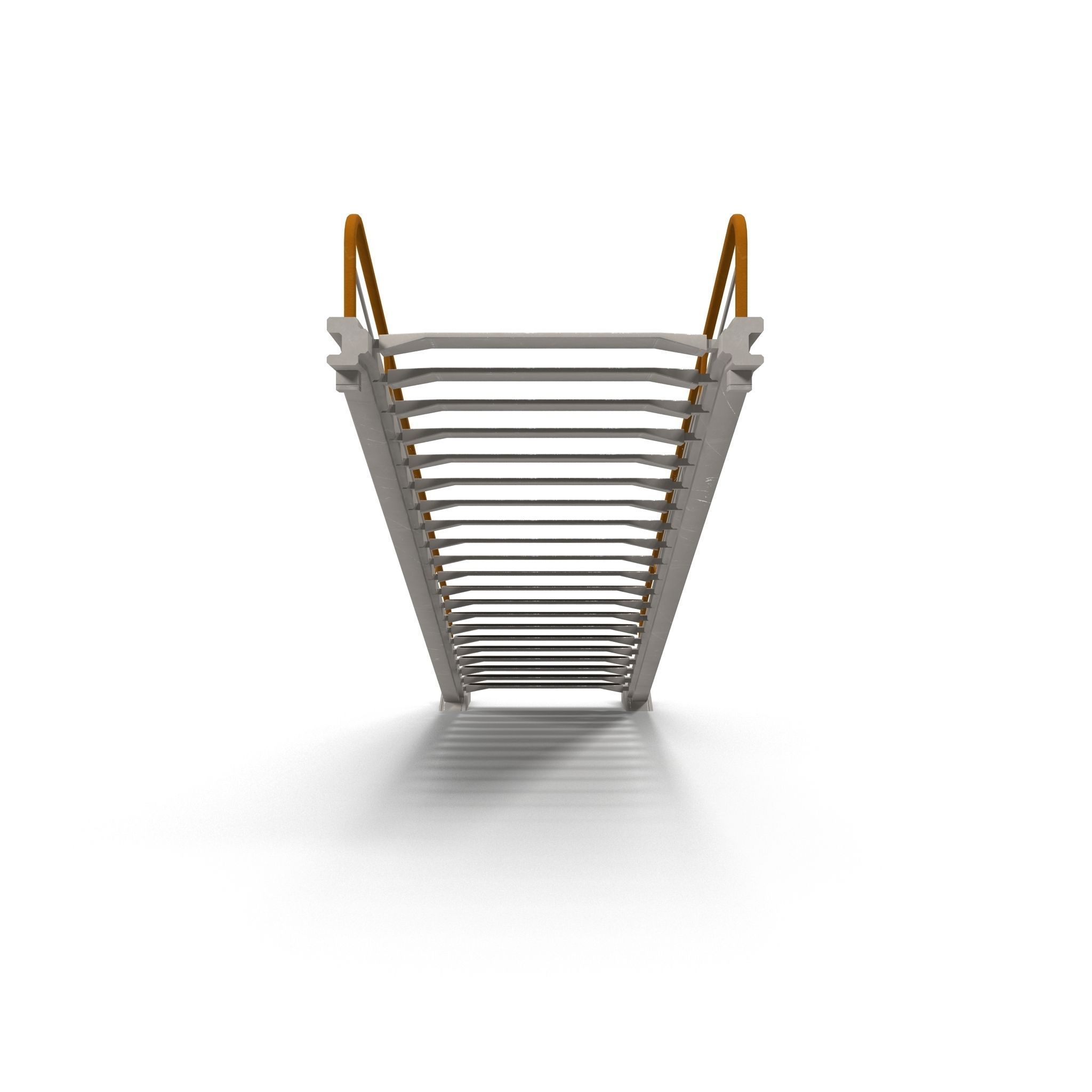 Stairs ladder shelf Low-poly 3D model_4