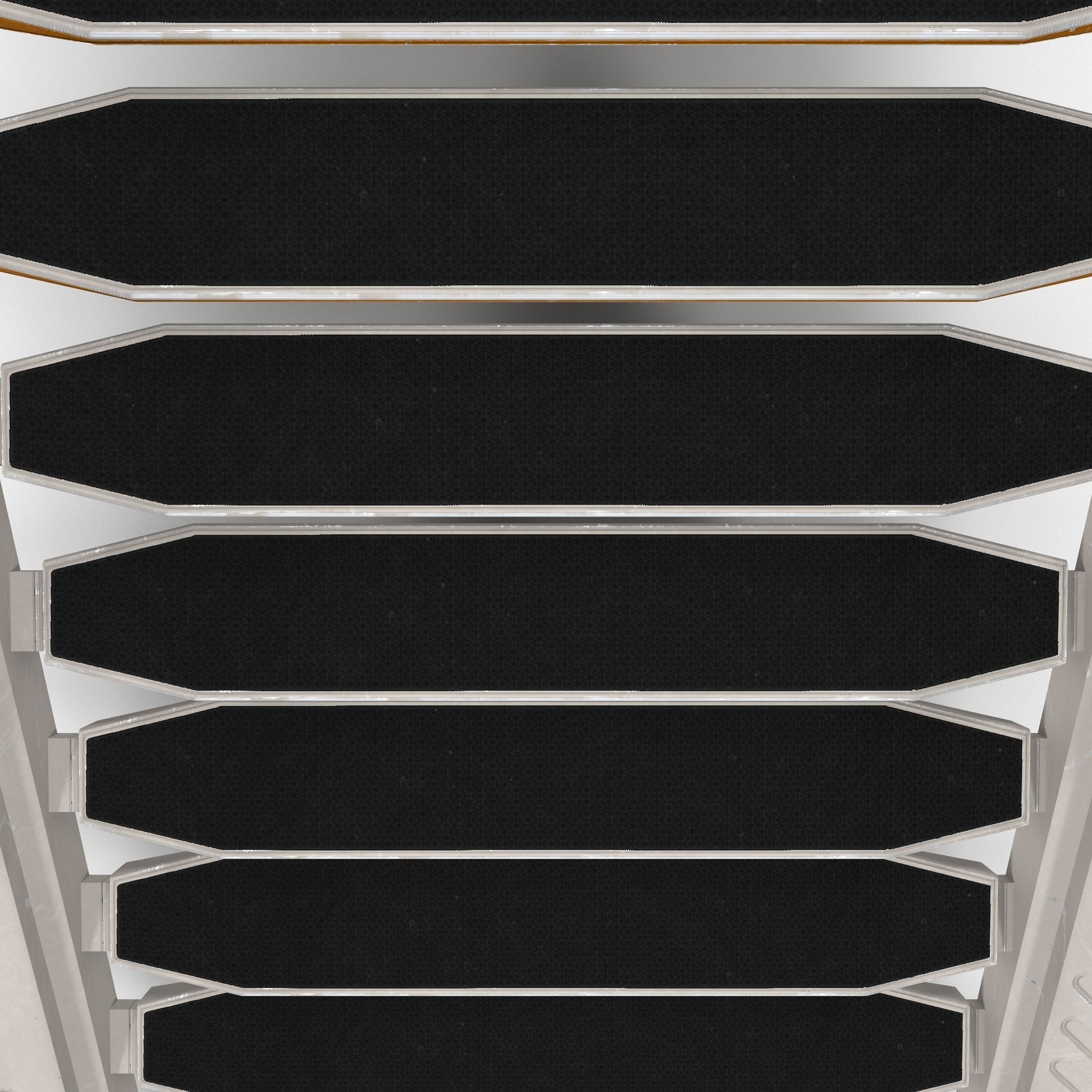 Stairs ladder shelf Low-poly 3D model_11