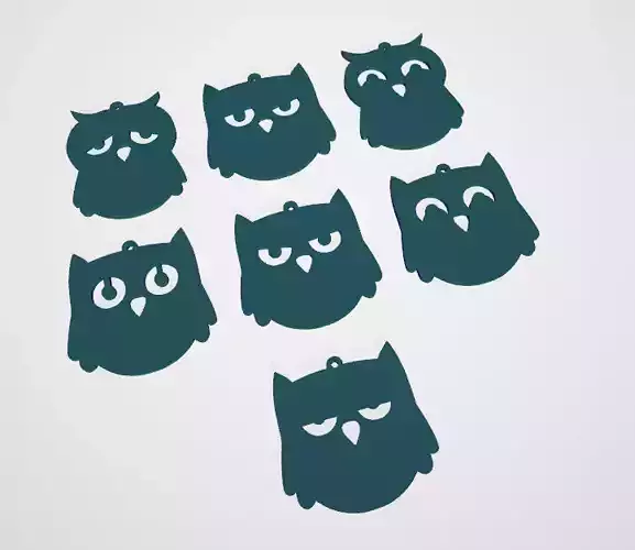 Owl earring collection