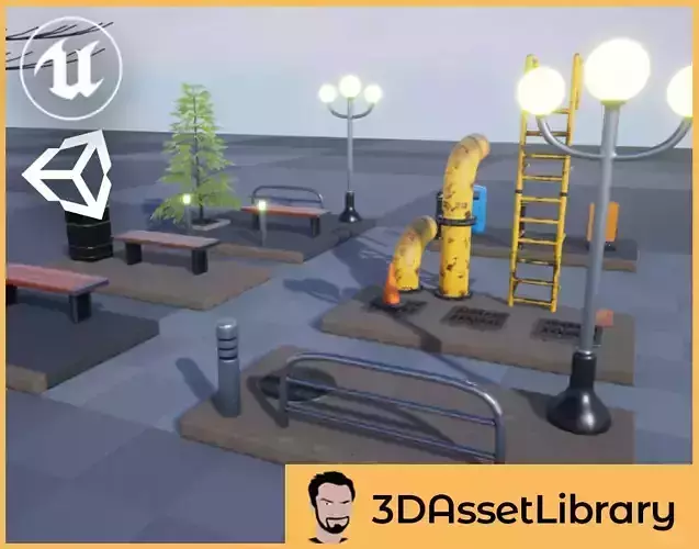 Street Props Vol 1 For Unreal And Unity