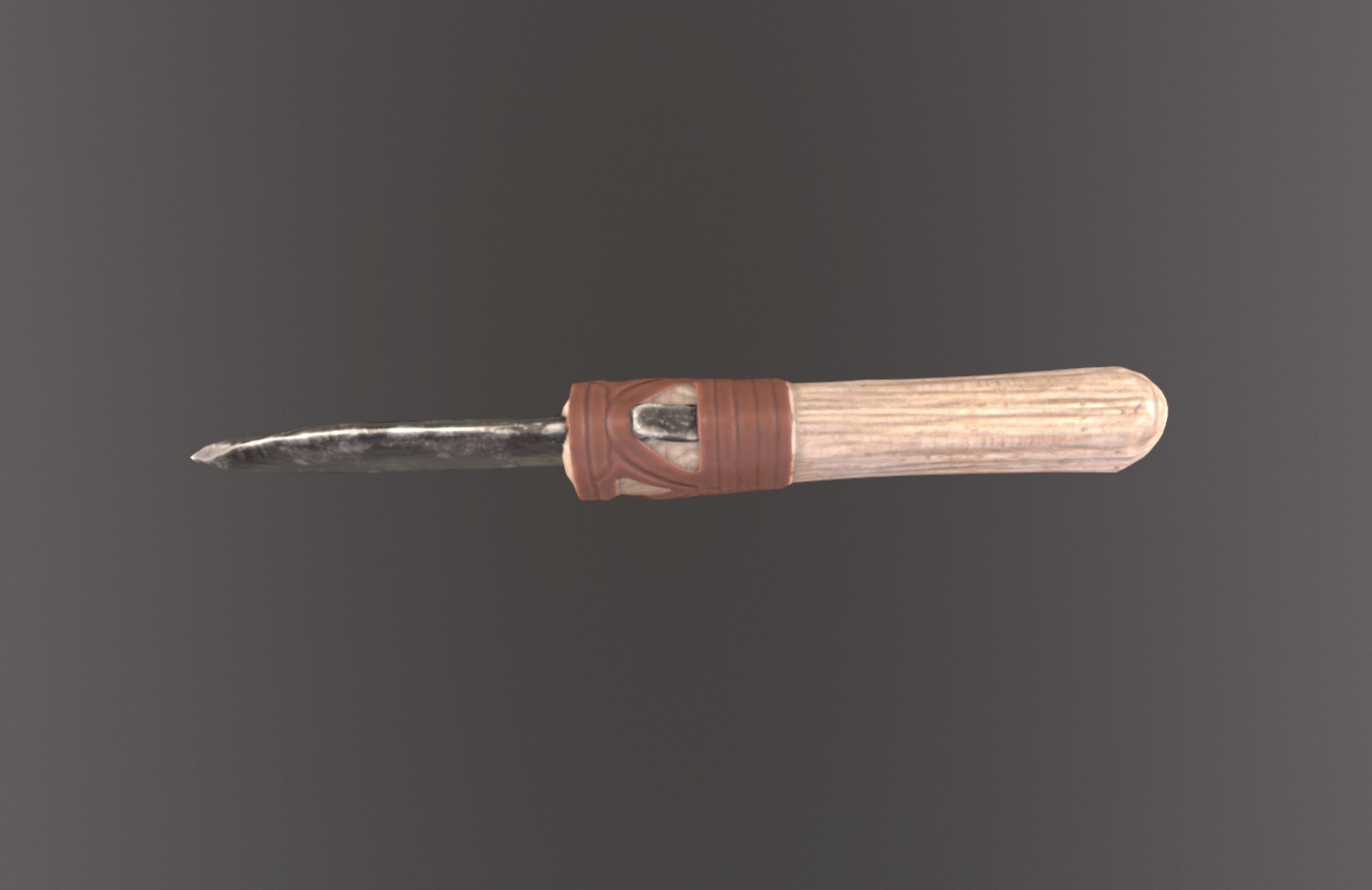 Stone Knife 3D model   Low-poly 3D model_4