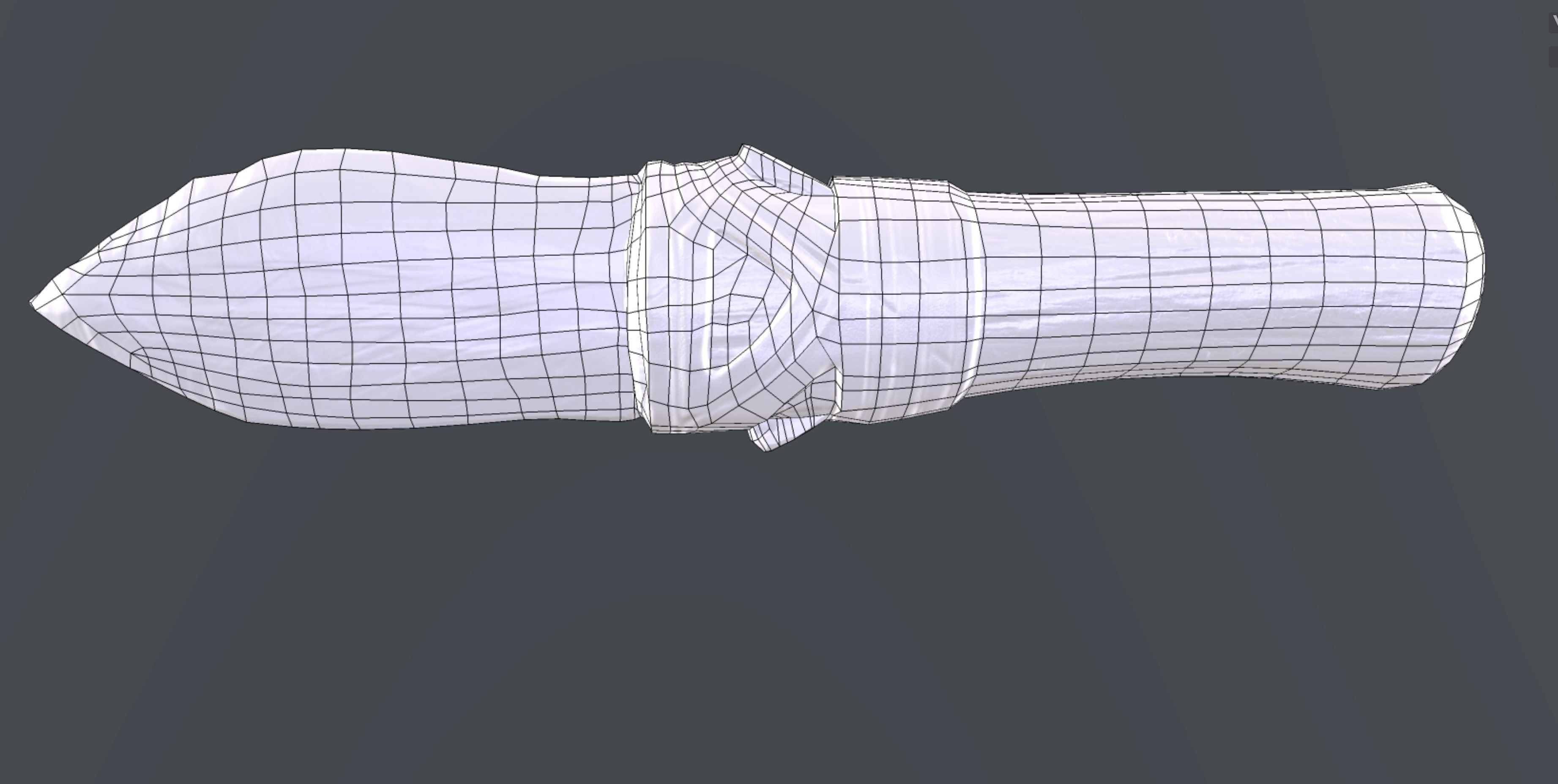 Stone Knife 3D model   Low-poly 3D model_2
