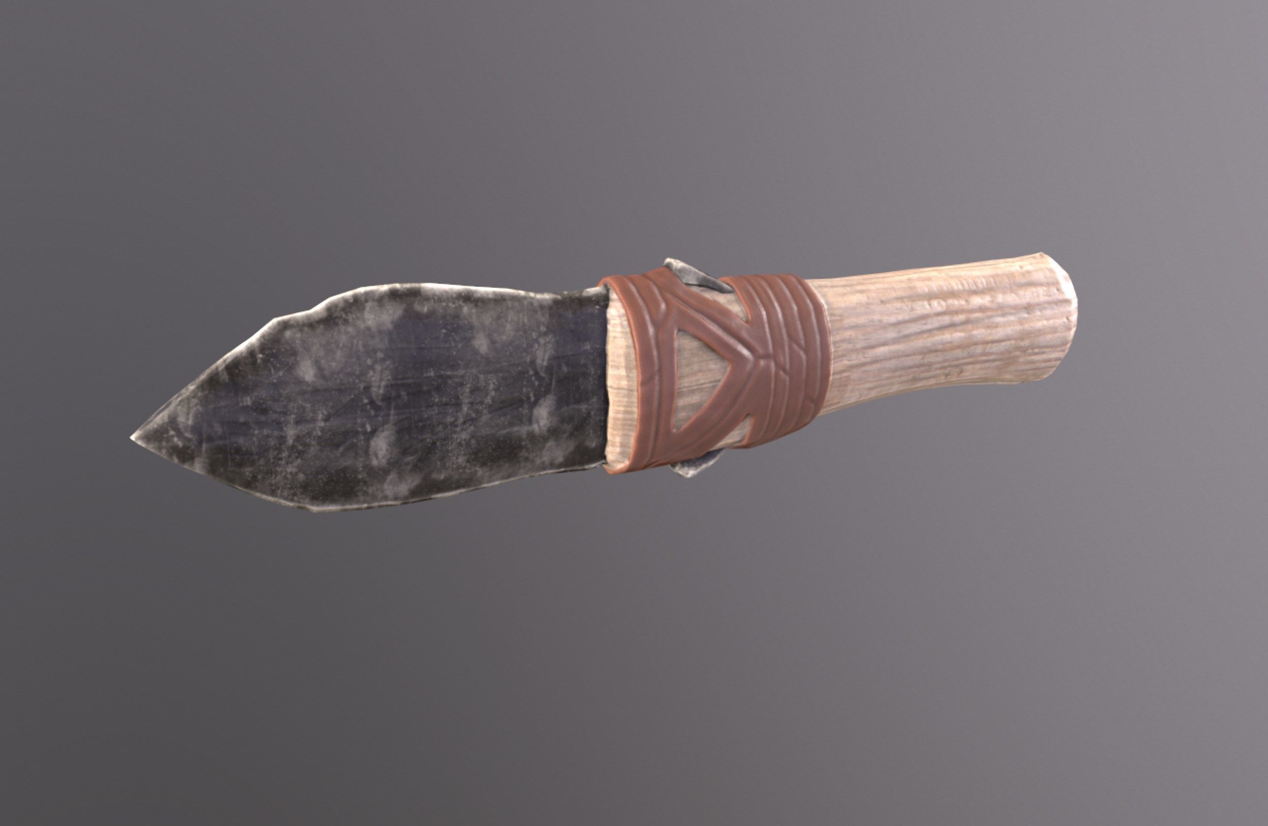 Stone Knife 3D model   Low-poly 3D model_7