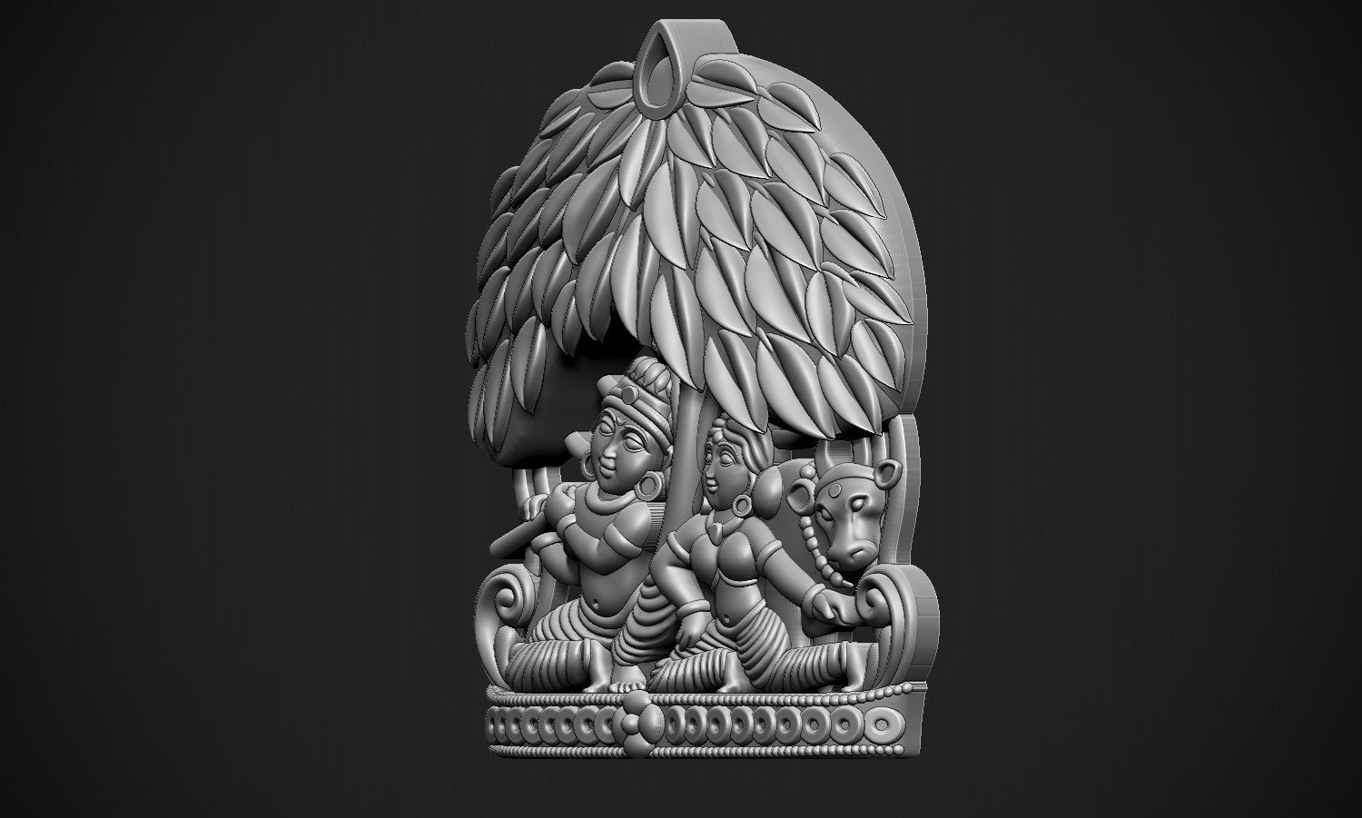 Radha Krishna 3D print model_22