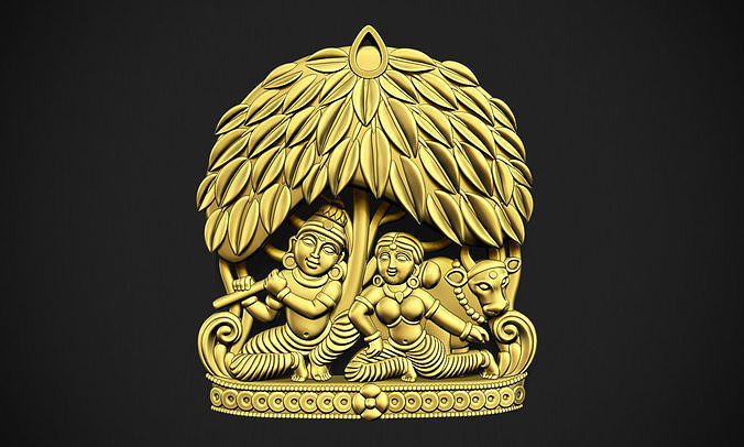 Radha Krishna 3D print model
