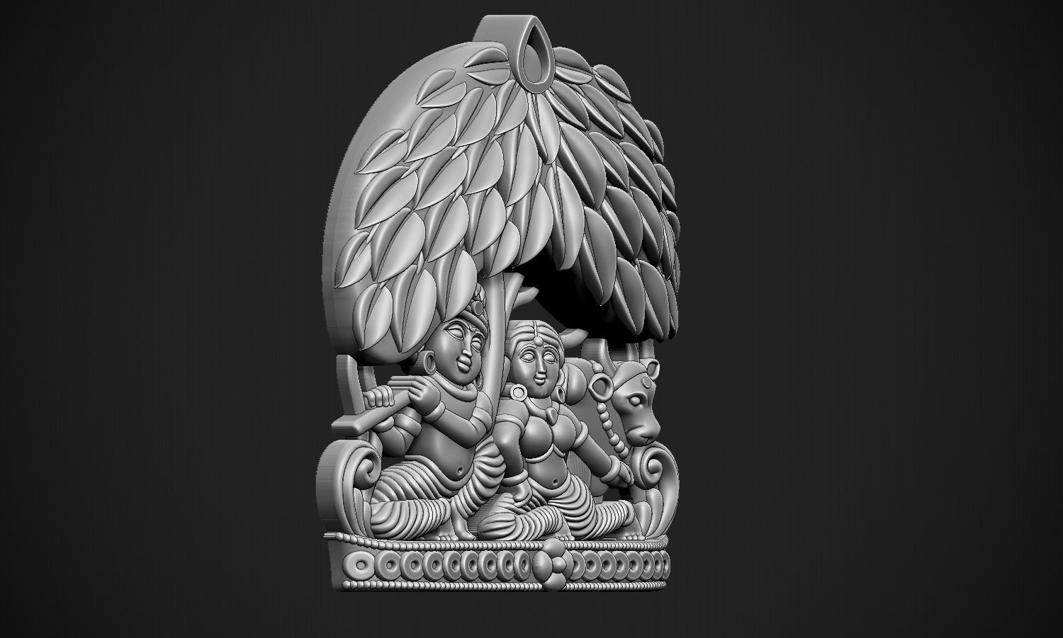 Radha Krishna 3D print model_11