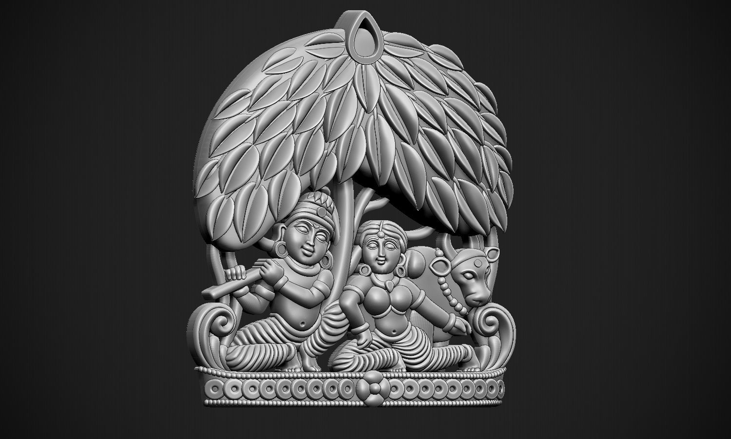 Radha Krishna 3D print model_10