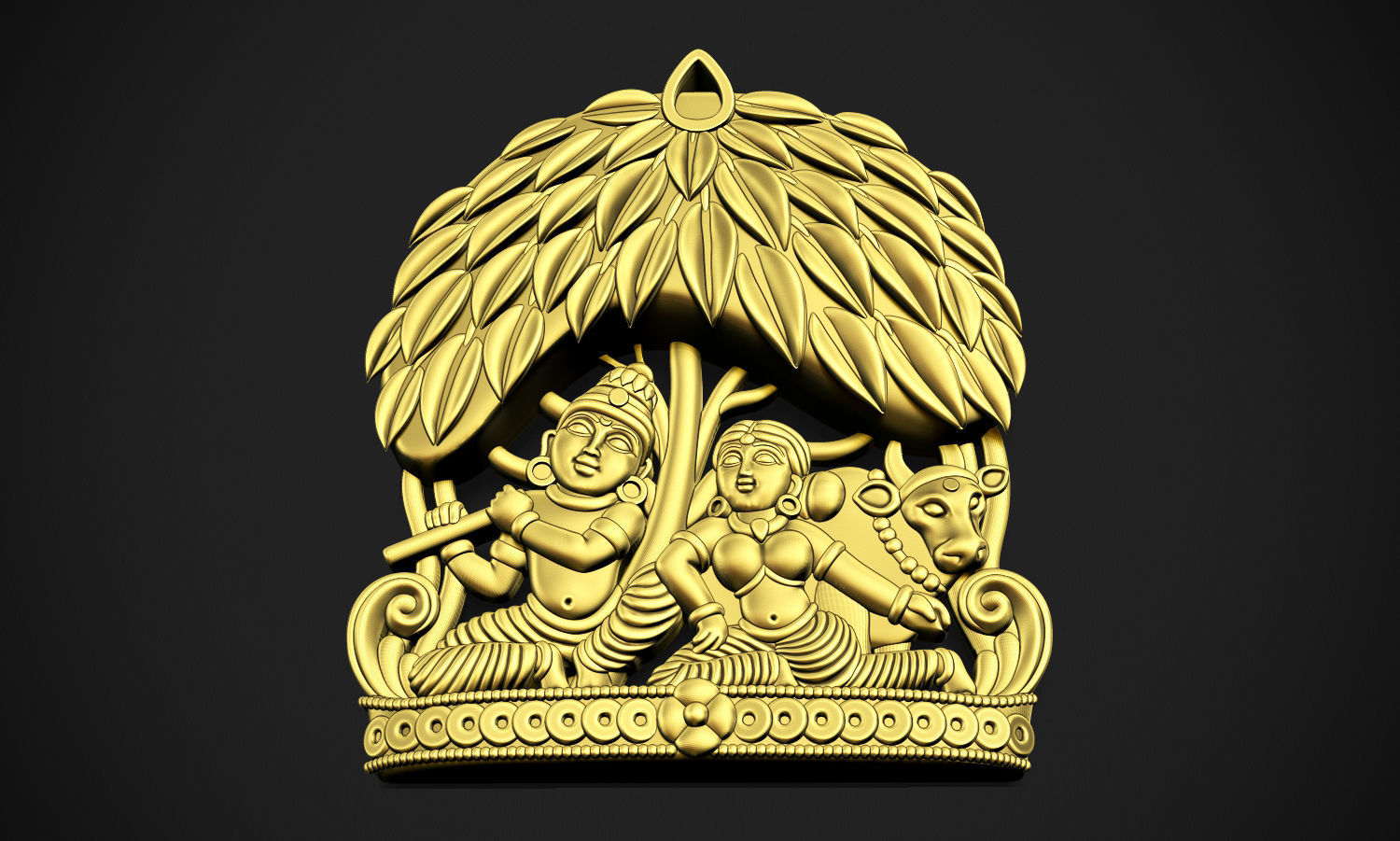 Radha Krishna 3D print model_8