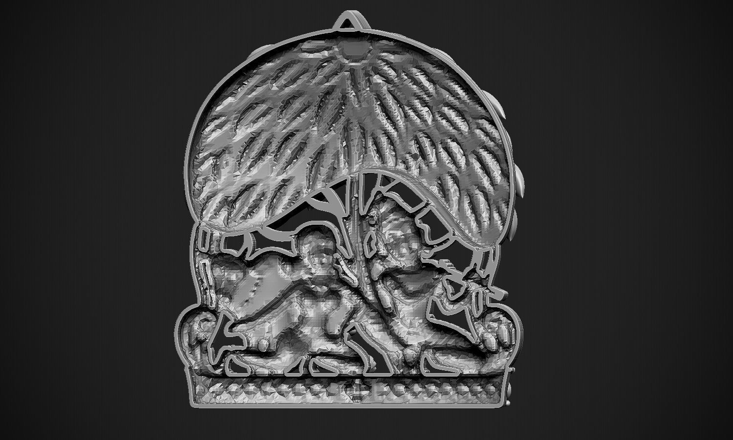 Radha Krishna 3D print model_16