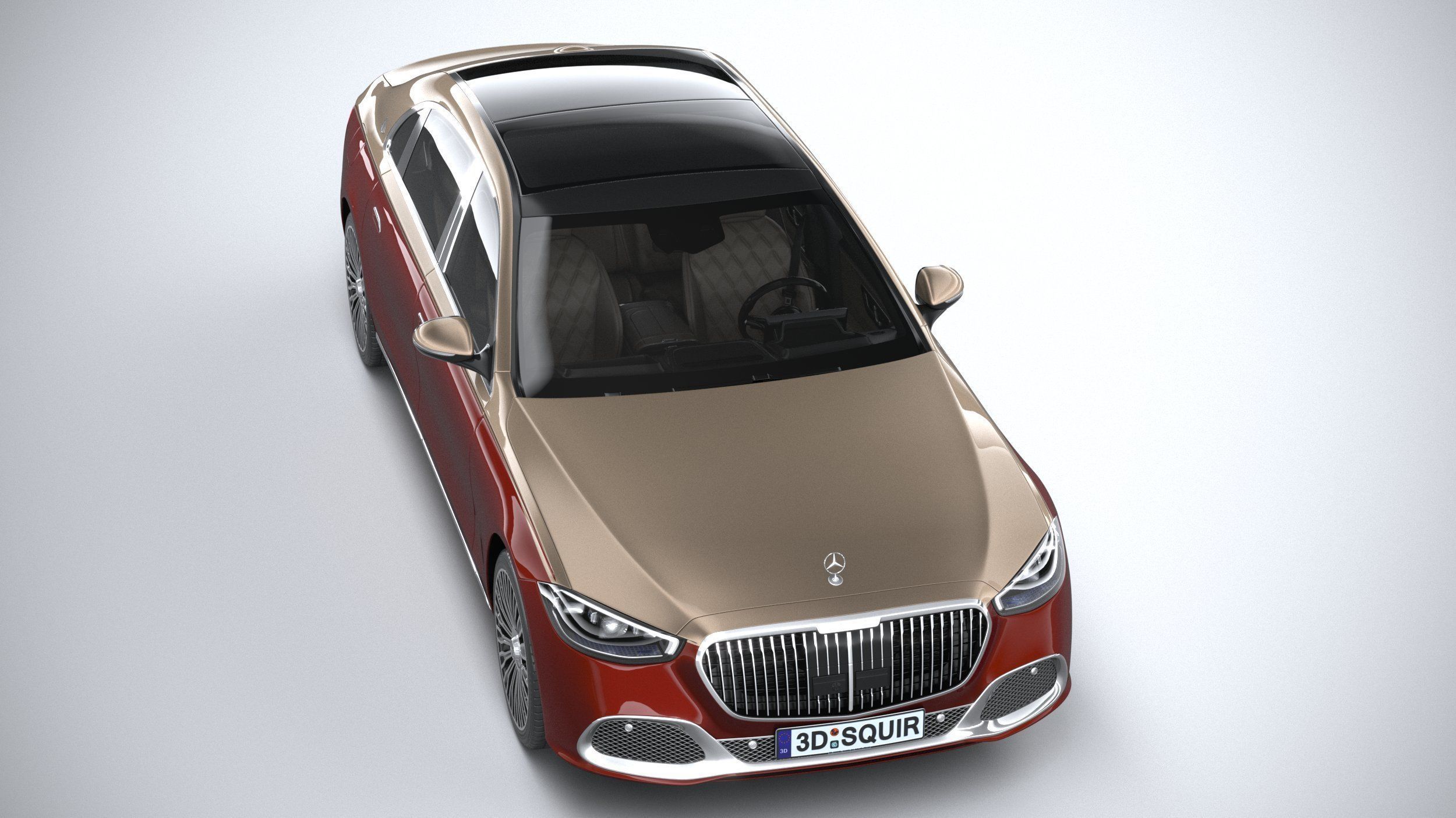 Mercedes-Benz S-Class Maybach 2021 3D model_12