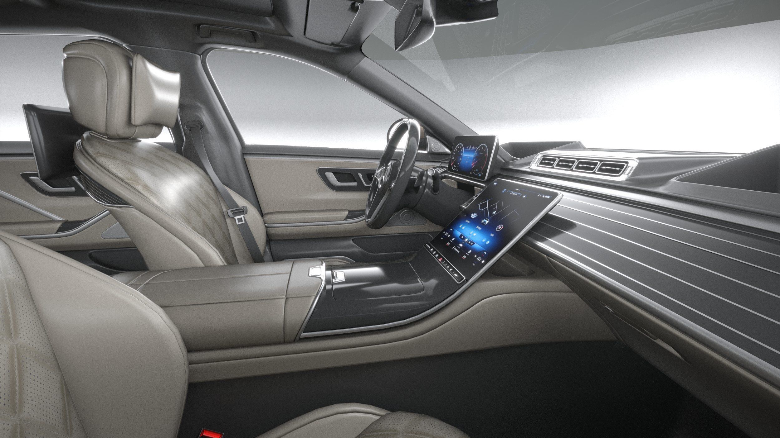 Mercedes-Benz S-Class Maybach 2021 3D model_28