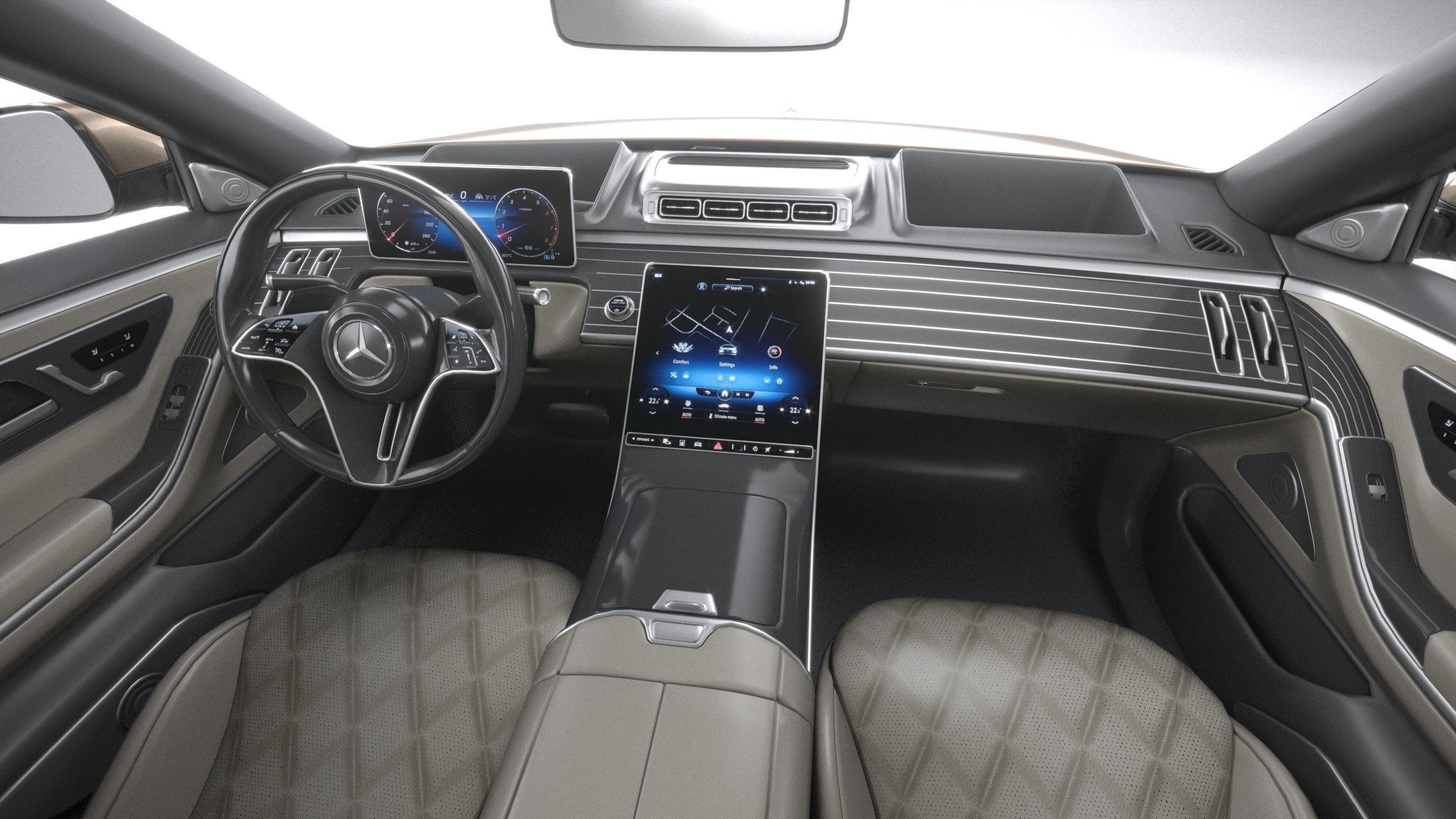 Mercedes-Benz S-Class Maybach 2021 3D model_27