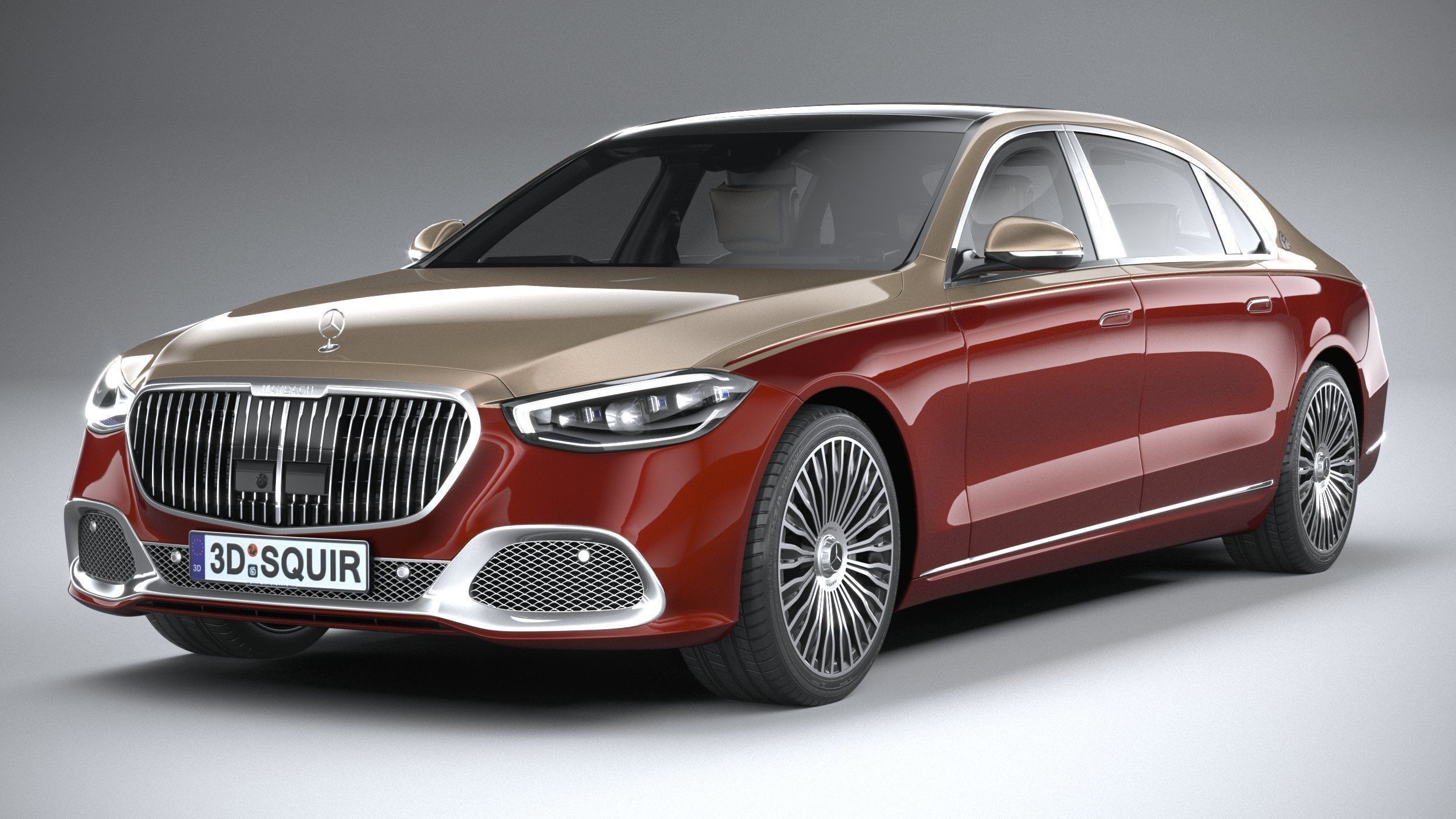 Mercedes-Benz S-Class Maybach 2021 3D model_2