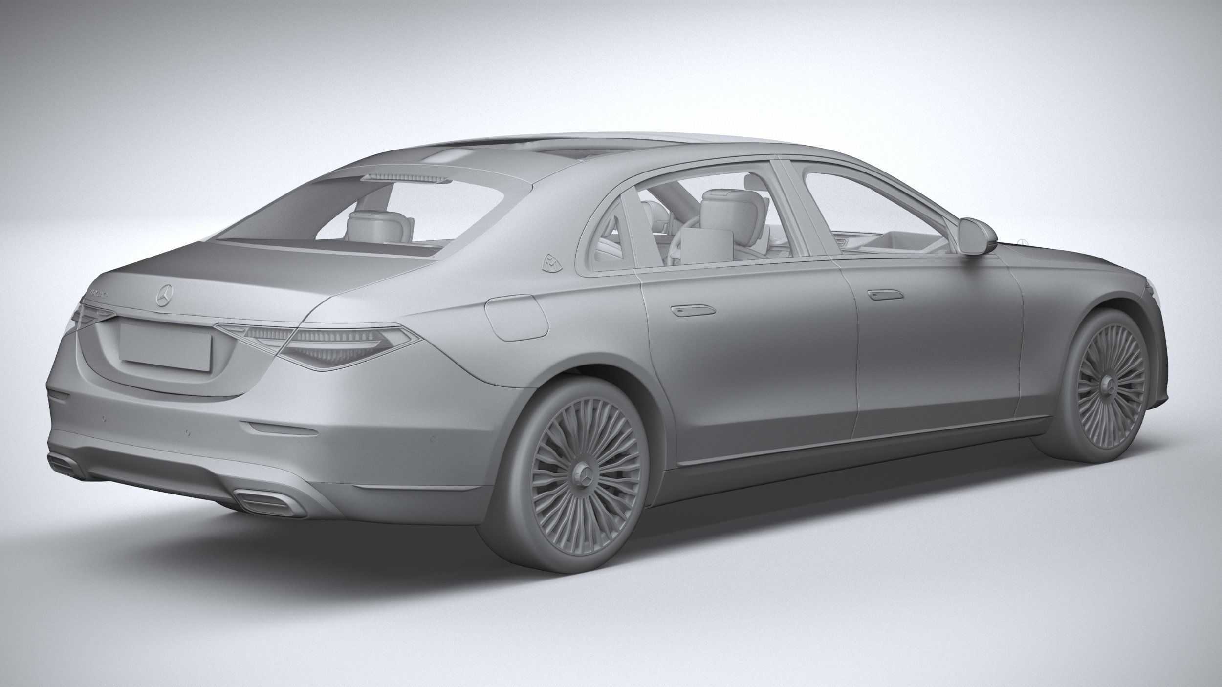 Mercedes-Benz S-Class Maybach 2021 3D model_25