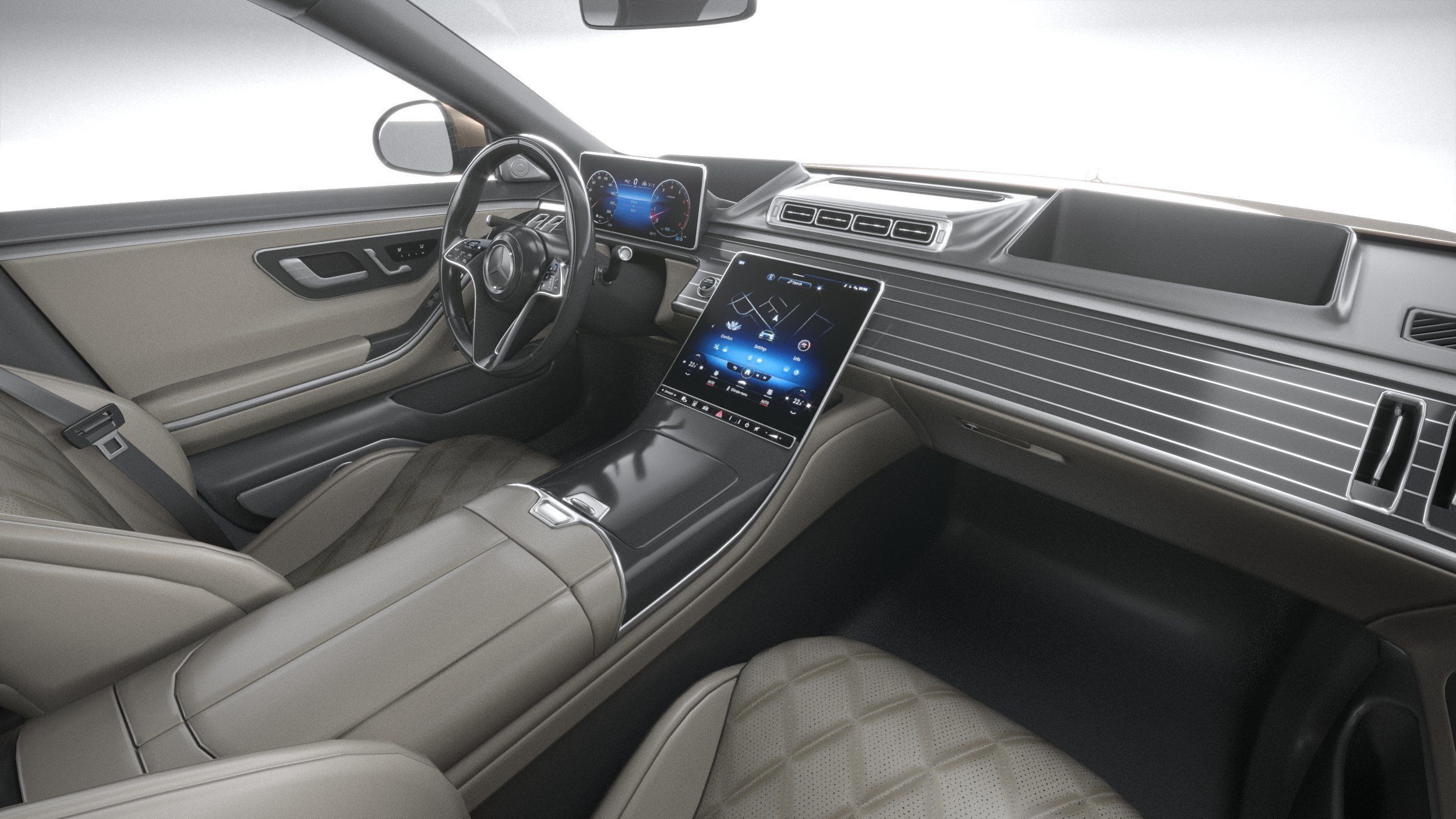 Mercedes-Benz S-Class Maybach 2021 3D model_26