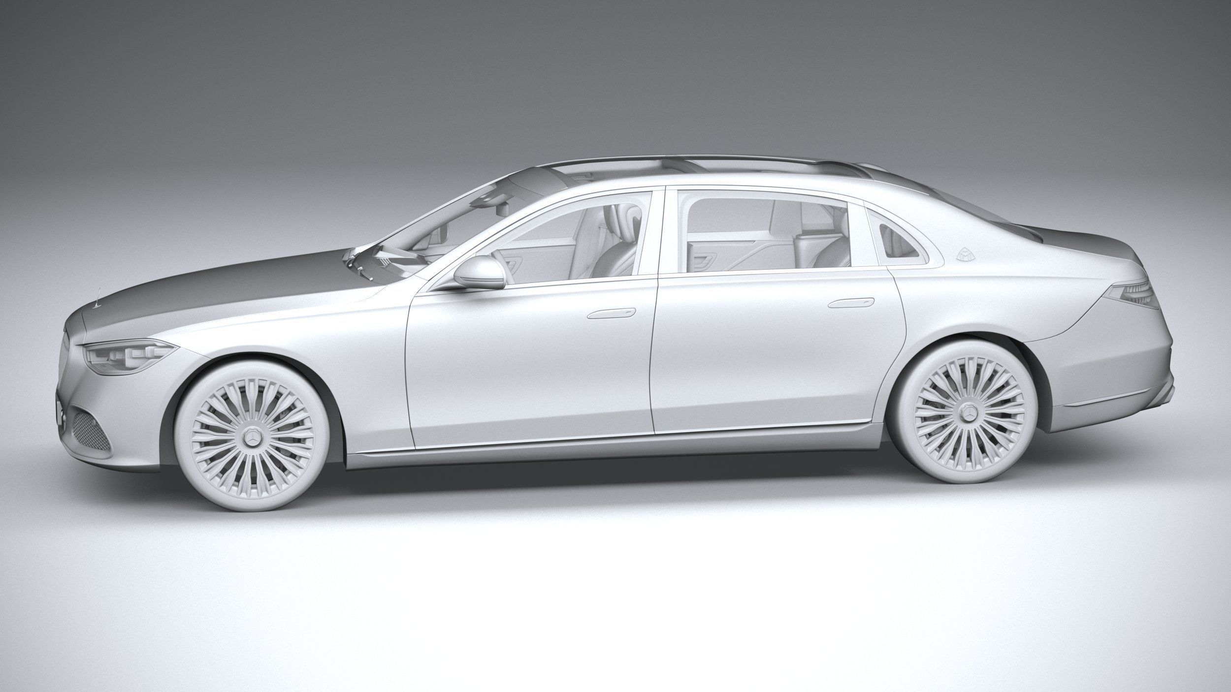 Mercedes-Benz S-Class Maybach 2021 3D model_22