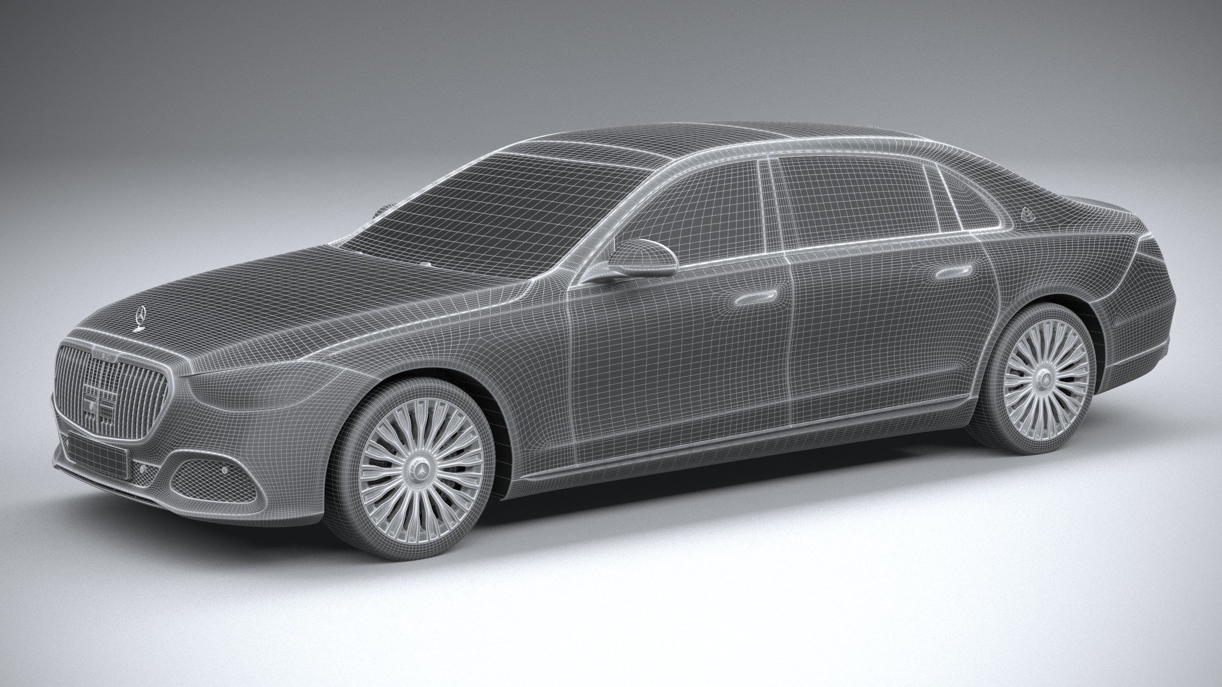 Mercedes-Benz S-Class Maybach 2021 3D model_30