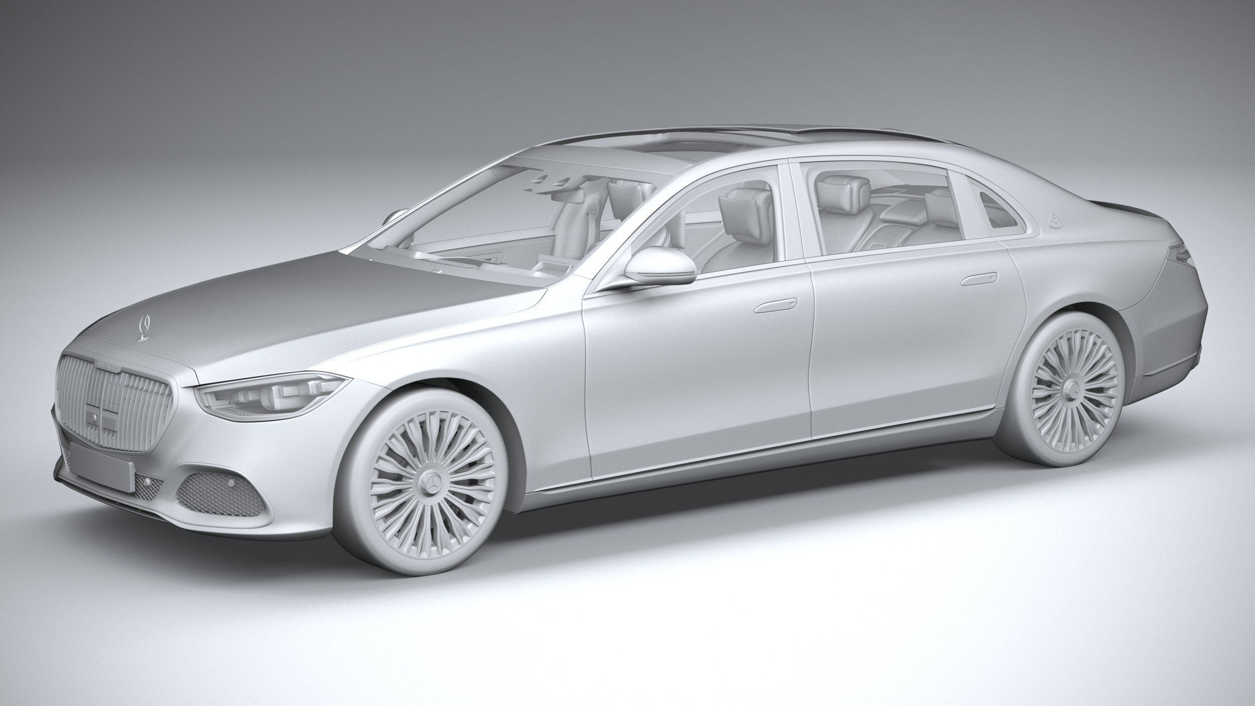 Mercedes-Benz S-Class Maybach 2021 3D model_19