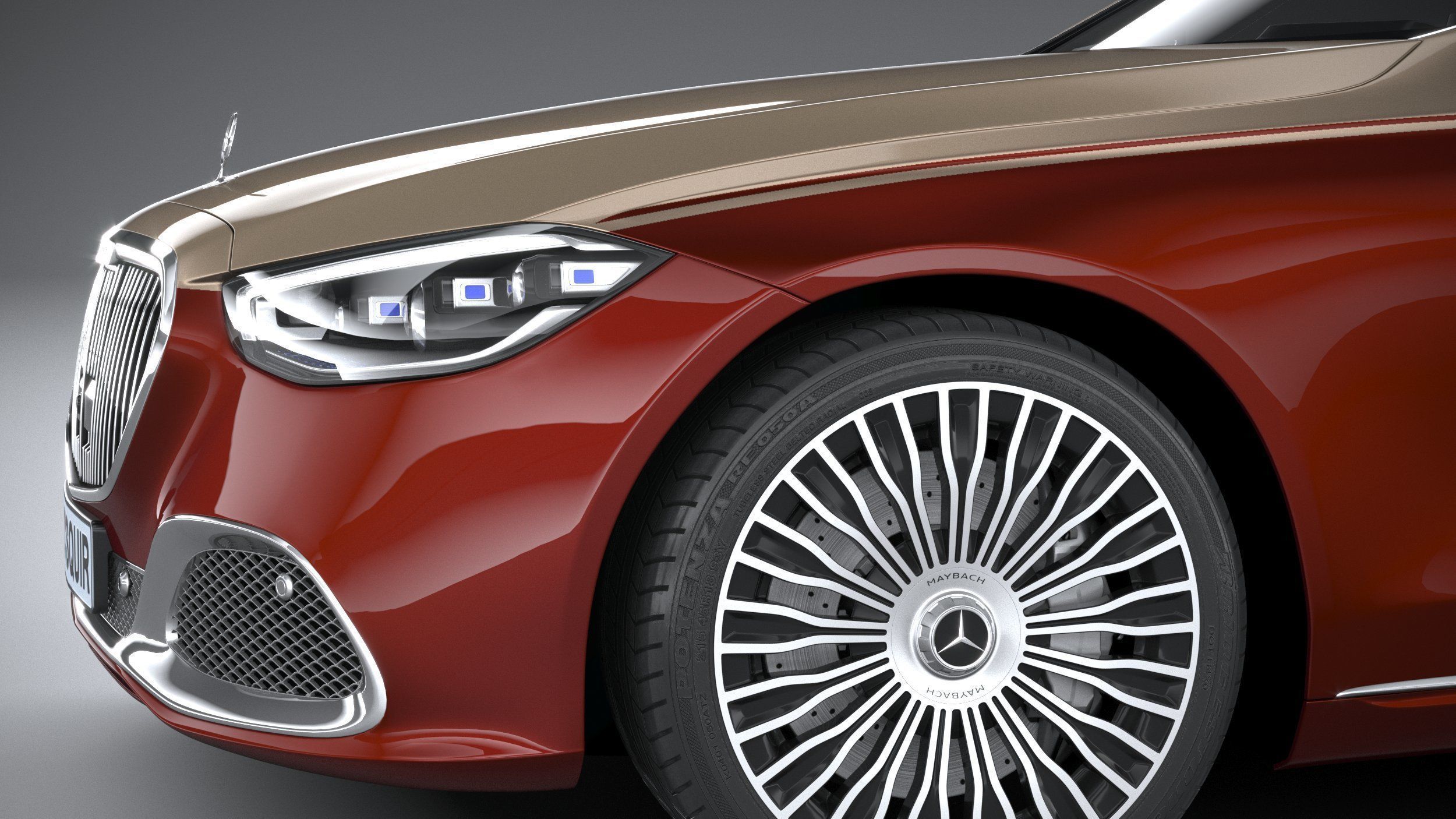 Mercedes-Benz S-Class Maybach 2021 3D model_3