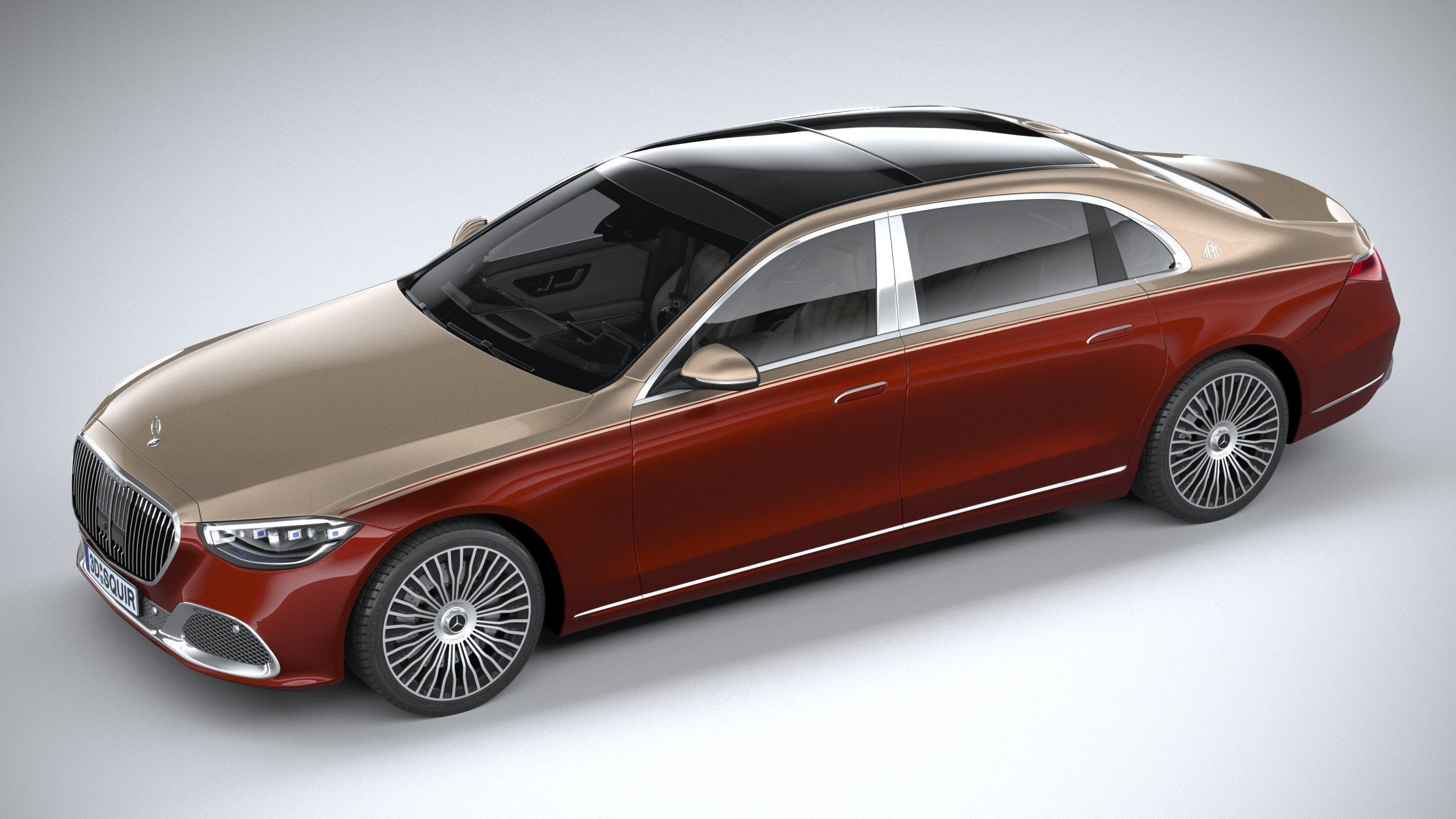 Mercedes-Benz S-Class Maybach 2021 3D model_7
